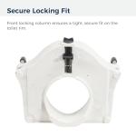 2-in-1 Donut Pillow Toilet Seat with Arms