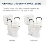 2-in-1 Donut Pillow Toilet Seat with Arms