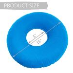 Light Blue Inflatable Donut Pillow for Comfort