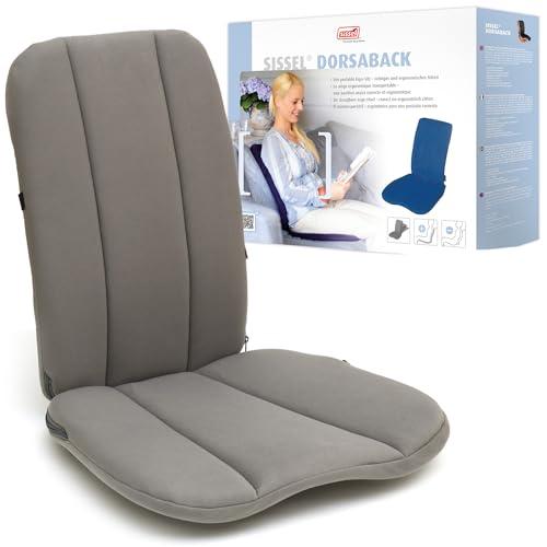 Gray Donut Pillow for Ergonomic Back Support