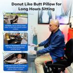 Ergo21 LiquiCell Tailbone Pain Relief Donut Pillow
