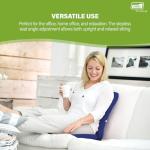 Gray Donut Pillow for Ergonomic Back Support