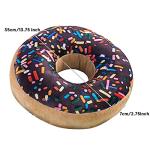 Chocolate Donut Pillow - Soft Plush 2 Pack