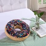 Chocolate Donut Pillow - Soft Plush 2 Pack
