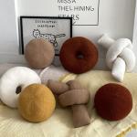 Yooname Soft White Donut Plush Pillow