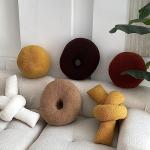 Yooname Soft White Donut Plush Pillow