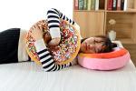 Round Donut Pillow - Reversible Microplush Comfort