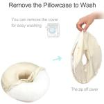 Satin Donut Pillow for Ear Pain Relief