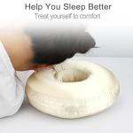 Satin Donut Pillow for Ear Pain Relief