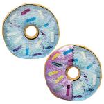 Reversible Sequin Donut Pillow for Fun Playrooms