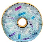 Reversible Sequin Donut Pillow for Fun Playrooms