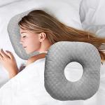 Wuronsa Ear Piercing Donut Pillow for Side Sleepers
