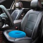 Light Blue Inflatable Donut Pillow for Comfort