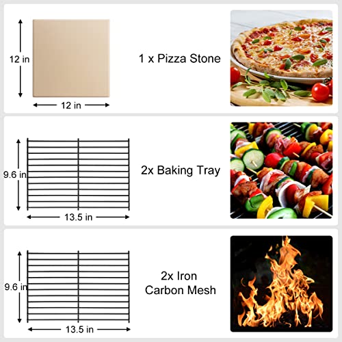 EDOSTORY Outdoor Pizza Oven for Backyard Camping