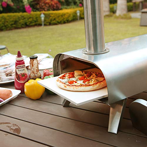 Portable Wood Pellet Pizza Oven - Stainless Steel