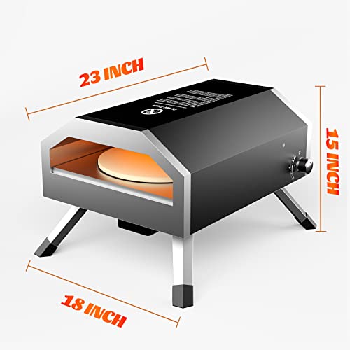 Denninal Gas Outdoor Pizza Oven - 14" Propane