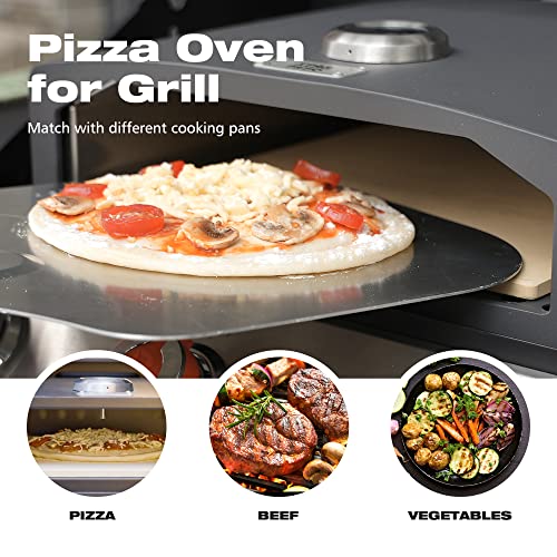 Portable Grill Top Pizza Oven for Fireplaces & Stoves
