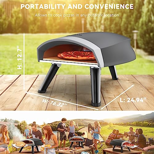 12" Gas Outdoor Pizza Oven for Outdoor Kitchen