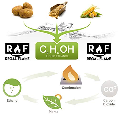 Regal Flame Bio Ethanol Fireplace Fuel - 3 Quarts