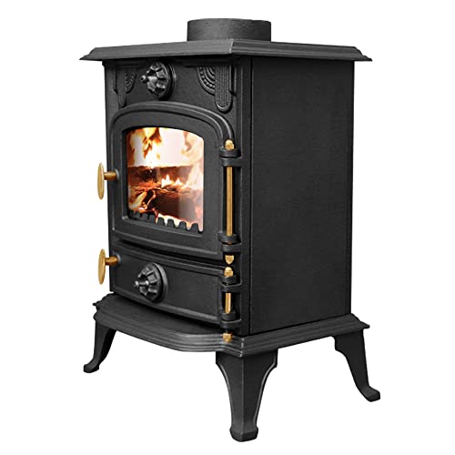 Portable MultiFuel Cast Iron Fireplace: NRG Defra 5KW