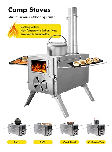 LAMA Stainless Steel Wood Burning Camping Stove