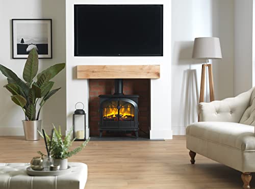 Dimplex Leckford Electric Stove: Large Black Freestanding