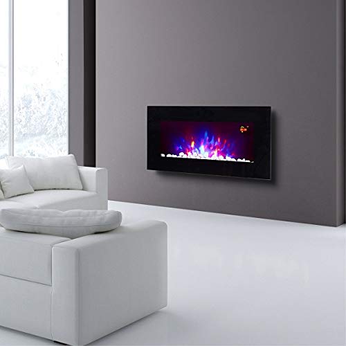 LED Side Lit Wall Mounted Electric Fire (73cm wide)