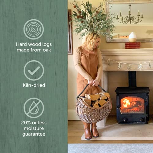 Premium Hardwood Logs - Ideal for Fireplaces and Ovens