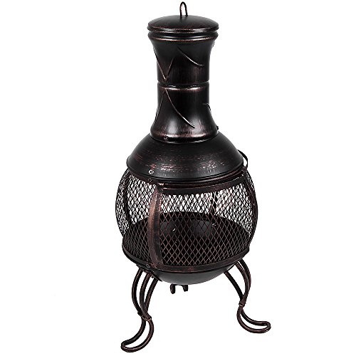 Outdoor Garden Patio Heater with BBQ Cooking Grill