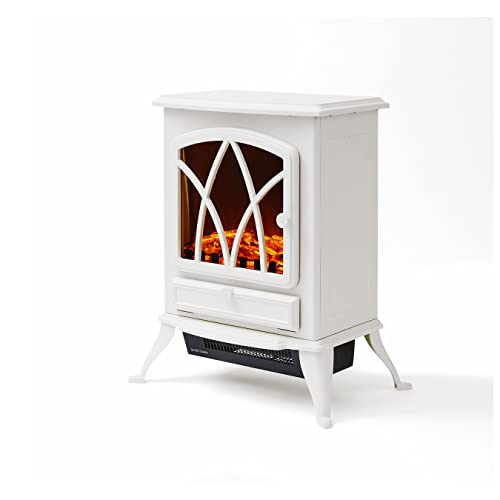 Warmlite 2KW Electric Fireplace Heater, White (1 Pack)