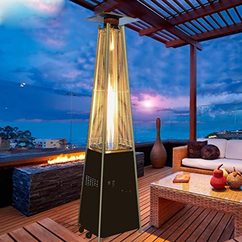 Outdoor Patio Heater with Detachable Table & Wheels