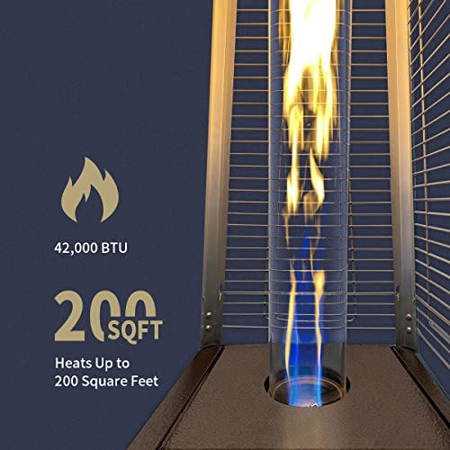 Outdoor Pyramid Patio Heater - 42,000 BTU, Bronze