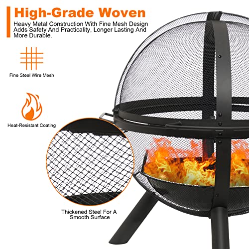 35" Outdoor Fire Pit with BBQ Grill