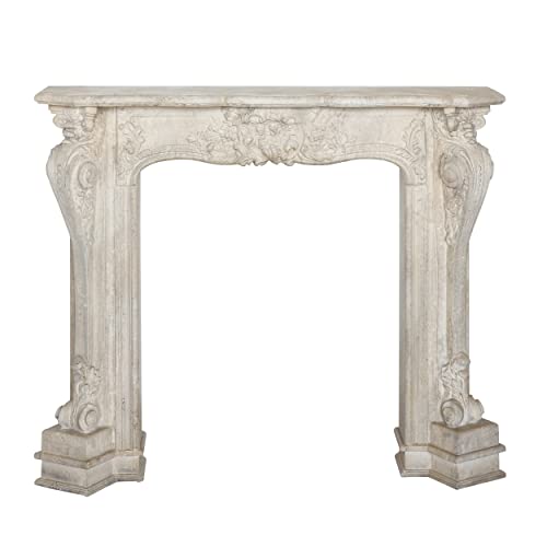 White Wood Fireplace Mantel by Creative Co-Op