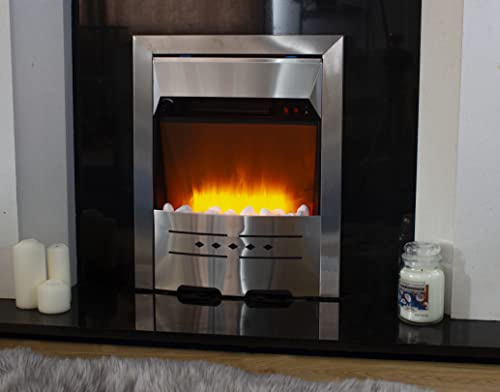 Modern Electric Fireplace with 3D Flame Effect