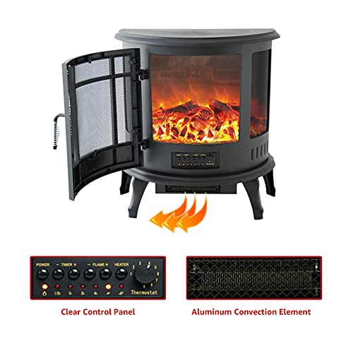 Portable Electric Fireplace Stove with Remote Control