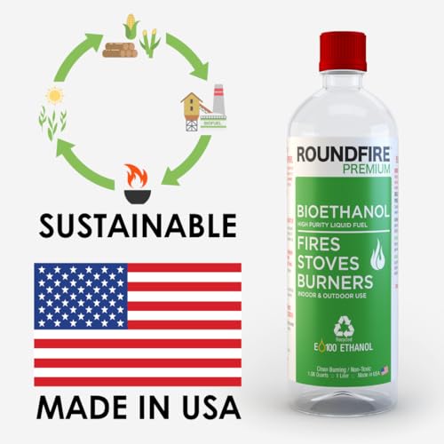 Roundfire Premium Bioethanol Fuel - 3 Quart Size