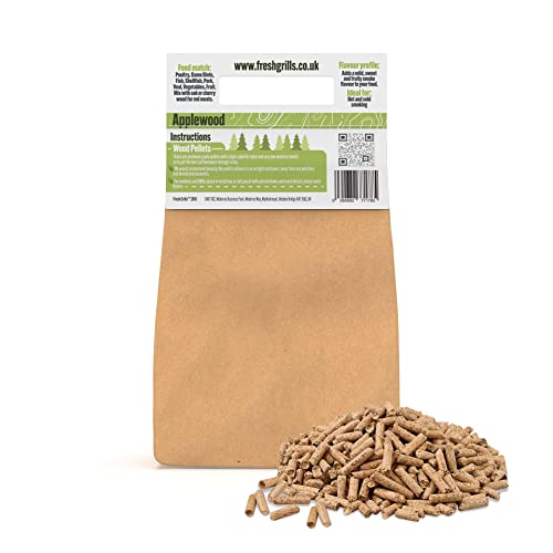 Apple Wood Wood Pellets for BBQ Grill, Pizza Oven, Smokers