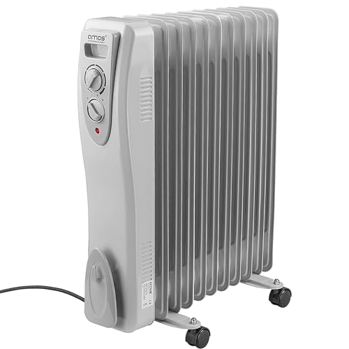 AMOS 3000W Oil Radiator Heater | Thermostat, Indicator