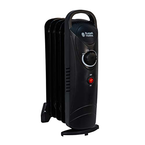 Portable Black Electric Heater - Adjustable Thermostat - 10m²