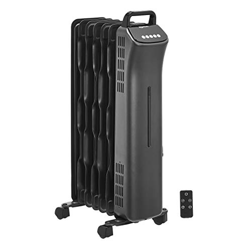 Portable Oil-Filled Radiator Heater with Remote Control