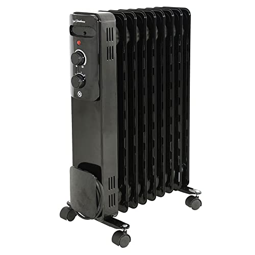 Portable Black Electric Heater - 2KW
