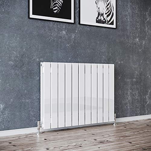 600 x 836mm White Designer Flat Panel Fireplace