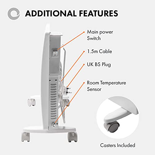 Slimline 2400W Electric Panel Heater | Energy Efficient