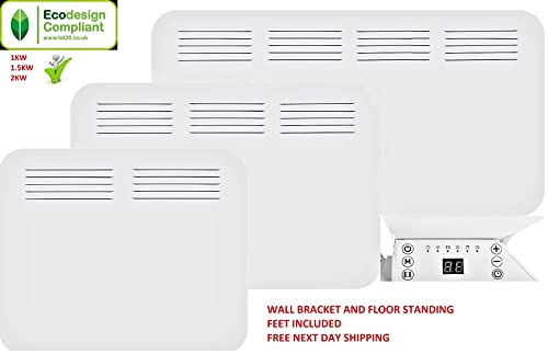1000W Wall Mounted Electrical Designer Convector - WHITE