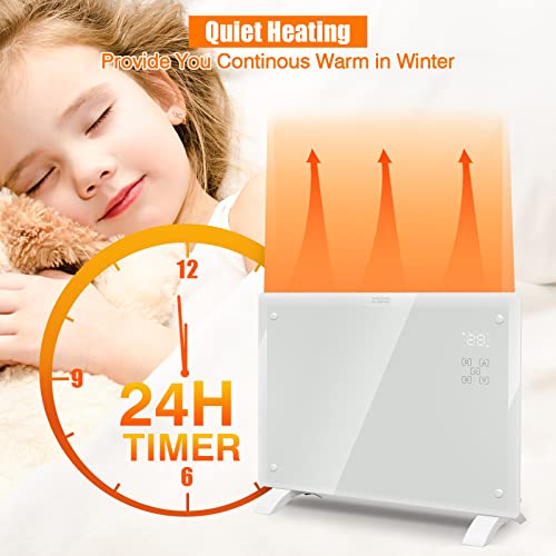 2000W Wifi Electric Heater with Smart Controls and Timer