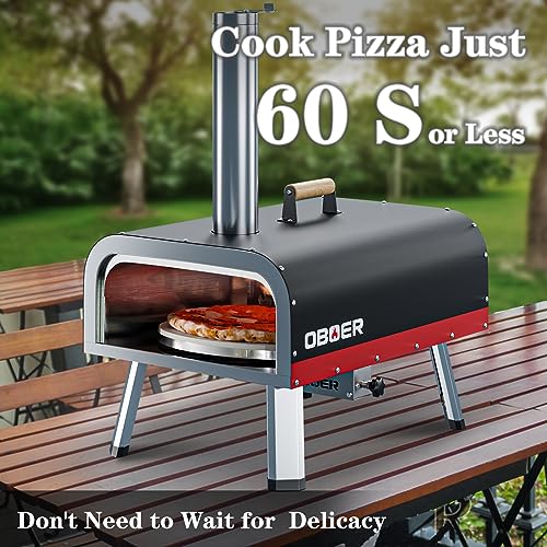 13" Multi-Fuel Rotatable Pizza Oven Outdoor