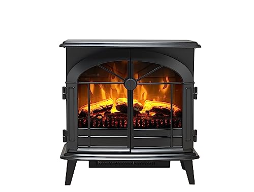 Dimplex Leckford Electric Stove: Large Black Freestanding