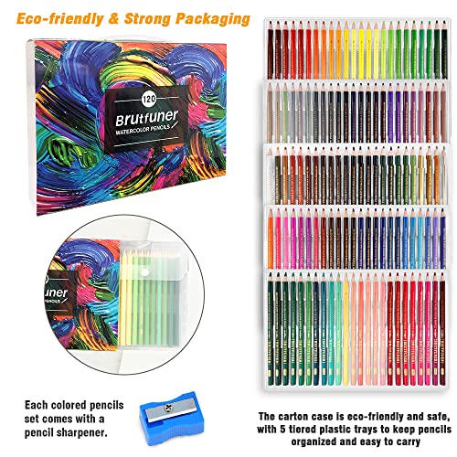 120 Watercolor Pencils Set for Adult Coloring