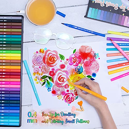 35 Dual-Tip Markers for Adult Coloring Books